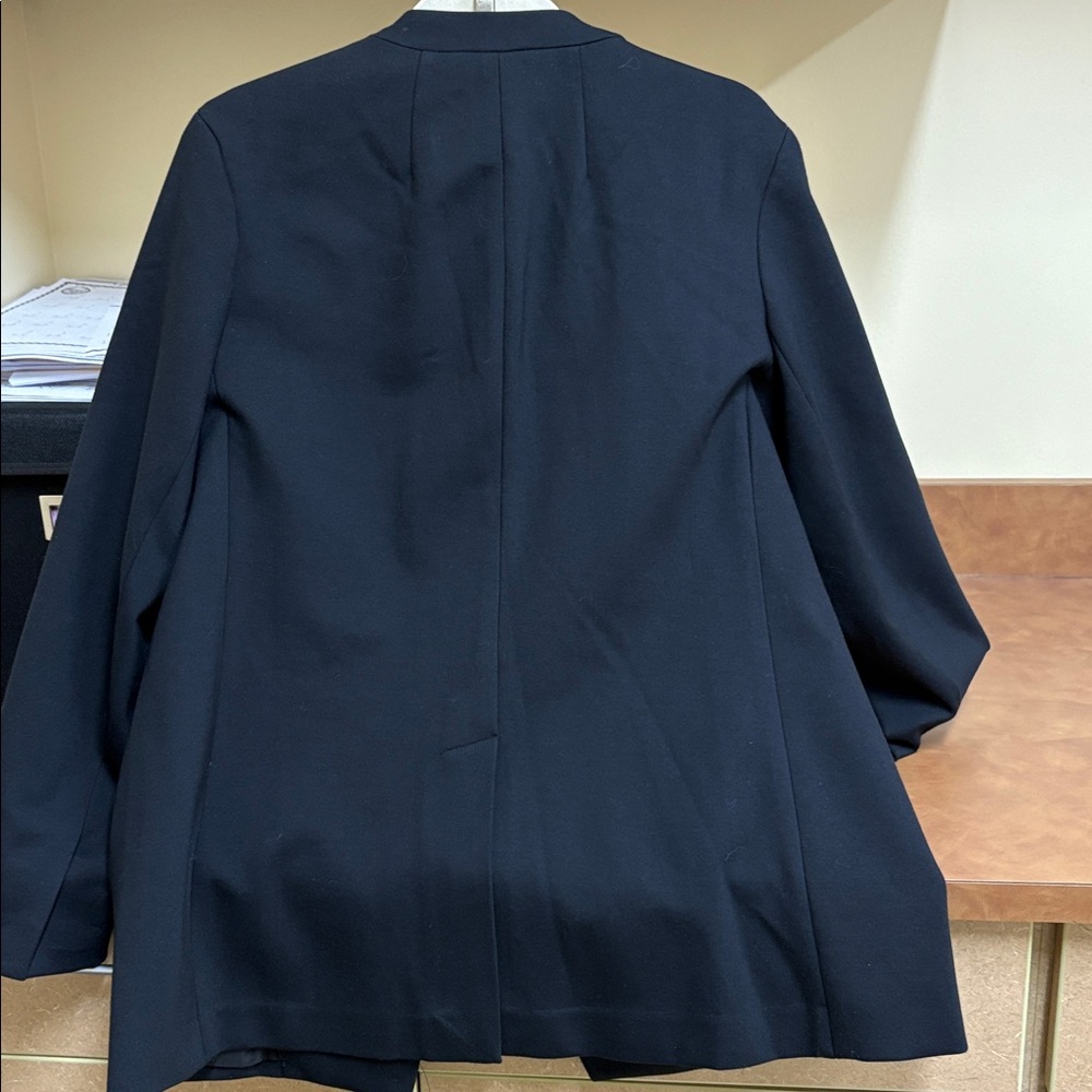Spanx Women’s Perfect Black Collarless Blazer Size Large - Picture 9 of 11
